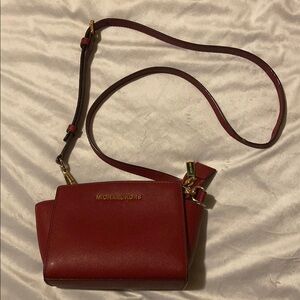 Michael Kors Burgundy Crossbody Bag